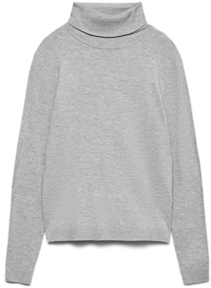 VERO MODA Damen Vmhappiness Ls Rollnk Pullove Ga Boo Rep Vmhappiness Ls Rollnk Pullove Ga Boo Rep (1er Pack)