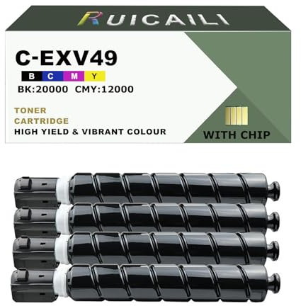 C-EXV49 EXV49 V49 NPG67 GPR53 Tonerkartusche für Canon Imagerunner Advance IR C3320 C3320i C3325i C3330i C3520i C3525i C3530i(BK:20000/CMY:12000)
