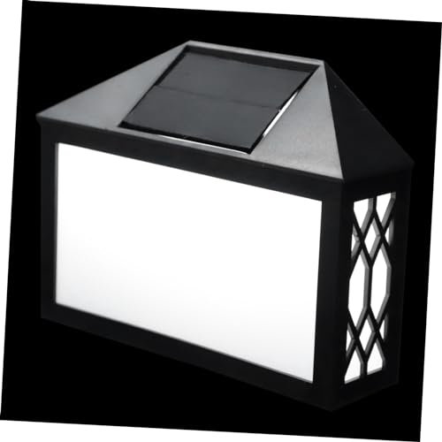 HYTROVE 1 Set Solar House Number Lamp LED Digital Doorplate Light for Outdoor Use Easy Installation Solar Wall Light with High Performance No Wires Required for Address Indication and Home