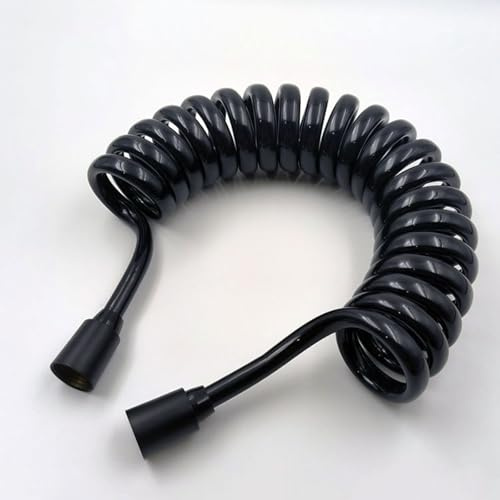 XSDSM Manguera Bidet Extensible Tubo De Ducha Flexible para Grifería De Baño,Negro