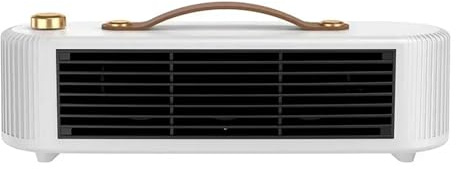 Heizgeräte, Tragbare elektrische Heizung for den Innenbereich, energieeffiziente kleine mit schneller Aufheizzeit und Tischkamin-Design für Schlafzimmer, Büro(White)