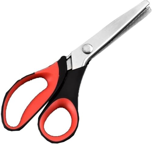 Kitchen Scissors Zig Zag Cut for Sewing Dressmaker Tailor Cutting Shears Leather Craft