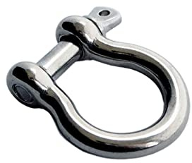 Manille lyre de 4 mm avec goupille à vis en acier inoxydable 316, quincaillerie marine, bateau, matériel gréement(S04-06)
