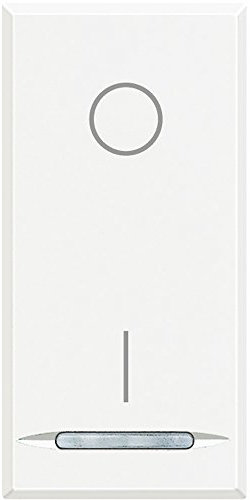 BTicino SHD4002F Axolute Interruttore 2P, 20 AX, Bianco