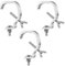 3 Packs of Clamps for Lights Stage Lighting Equipment & Accessories, Lighting C Clamp Dj Light Pole Clamp Truss Clamp, Half Coupler Hanging Bracket Stage Lighting Clamp Par Light Hook Clamps for Truss