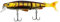 FISHN Hybrid Swimbait MinnowOne, Hardbait, Kunstköder, 12,5cm, 17,5g, Hecht, Zander, Barsch und Forelle, mit 2 Ersatz Schwanzflossen