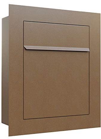 Unterputz-Briefkasten, Design Einbaubriefkasten Bari Rost - Bravios