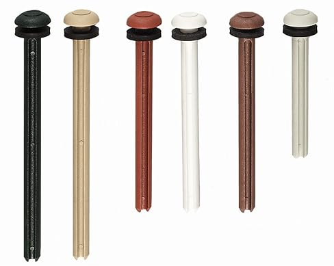 Herkules Dübel mit Pilzkopf je 100 Stück (6,0x80 mm, dunkelgrau)