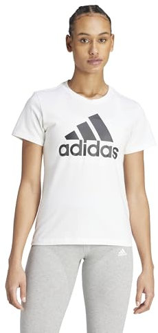 adidas Women's Essentials Logo Tee, White / Black, M