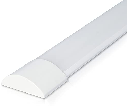 HOFTRONIC - LED Batten 120cm - 30 Watt 4800 Lumen (160lm/W) - SMD LEDS - 3000K Warmweiß - Inkl. Montage Halterungen & Schnellverbinder - Unterbaubeleuchtung - LED Lichtleiste - IP20 für innen