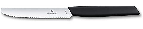 Victorinox Swiss Modern - Coltello da tavola, colore: Nero