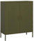 vidaXL Lagerschrank Sideboard Kommode Anrichte Stahlschrank Schrank Beistellschrank Mehrzweckschrank Bücherschrank Standschrank Olivgrün 80x35x101,5cm Stahl