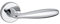 THIRARD Poignée sur Rosace Luxor Chrome Brillant pour Portes Intérieures - Béquilles Alliage - Vis de Fixation Invisibles - Carré Acier 7MM - Ressort de Rappel