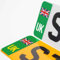 stika.co Pair of Road Legal United Kingdom Symbol Car Reflective Vinyl Stickers, Number Plate Decal for European Roads After Brexit for Electric Vehicles