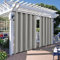 Qelus Outdoor Curtain Waterproof Windproof 2 Panels W71''xH108'', Outdoor Curtains Pergola Gazebo Curtains, Thermal Insulated UV Protection Anti-snag Patio Drapes, Eyelets Top and Bottom, Light Grey