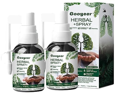Respinature Herbal Spray Cleansing Lung, Respinature Tinaherbs, Respinature Kräuterspray, Herbal Cleansing Lung Spray, 4 Wochen Leistungsstarke Lungenunterstützung, Reinigung Und Atmung (60ml)