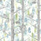 SOPHIE LAURENCE Woodland Tree Teal Wallpaper - Squirrel Birds Gold Metallic Non-Woven Grizedale - Paste The Wall Wallpaper