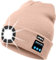 ATNKE LED beleuchtete Bluetooth Beanie Kappe, wiederaufladbare USB-Musikalische Laufmütze mit extrem hellem 4 LED Licht wasserdichte Lampe für das Skifahren/Skin Pink