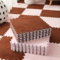 Foam Floor Mat Jigsaw Puzzle Tiles - 40 Pc Interlocking Plush Carpet Pieces for Living Room, Playroom - 12x12 Inch Rugs for Playtime