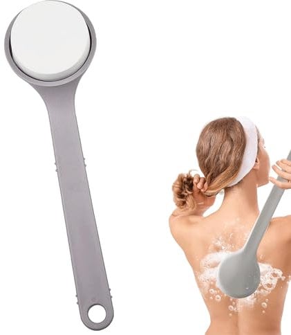 Back Cream Applicator 11.6 Inch Soft Sponge With Long Handle for Self-Application - Lotion Brush for Shower Body Wash Skin Cream Suntan Daub