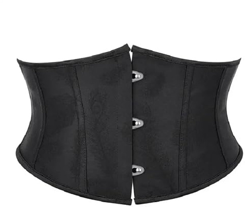 ZYAYNG TaillengüRtel Taillentrainer Korsetts Damen Sexy Abnehmen Shaper Gürtel Kurzer Torso Jacquard Unterbrust Korsett Schnürbustiers FüR Damen