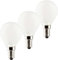 MÜLLER-LICHT 3er-Set Retro-LED Tropfenform Ersetzt 40 W, Glas, E14, 4 W, Silber, 4.5 x 4.5 x 8 cm, 3 Einheiten