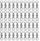 Alomejor Angeln Kugellagerwirbel Hochfester Edelstahl Angeln Rollschnappköder Steckverbinder Für das Hochseefischen(5#40pcs)