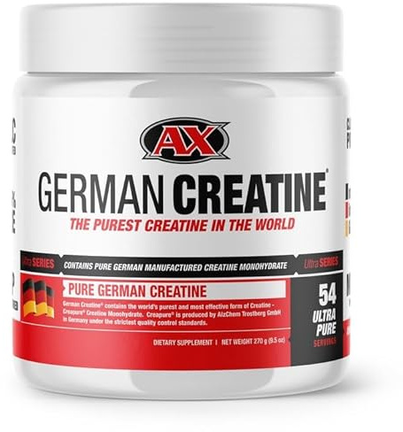 German Creatine Micronized Creatine Monohydrate Powder for Strength, 270g