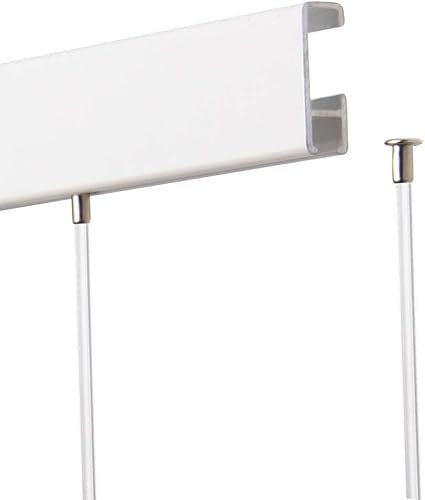 SOFT-RAIL® 10 St. Perlonseile 2,50 m, mit Tellergleiter, Ø 1,5 mm, für Galerieschienen