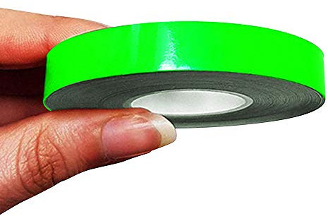 4R Quattroerre.it 10505 Trim Stripes Strisce Adesive per Auto, Verde Fluo, 10 mm x 10 mt