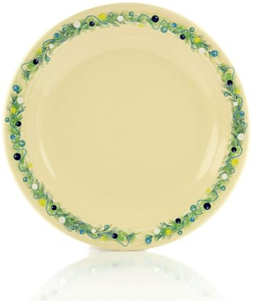 Fiesta 10.5 Classic Rim Dinner Plate | Blue Christmas Tree