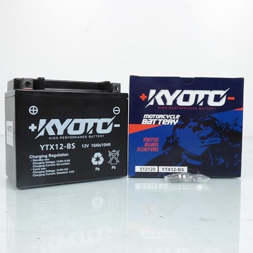 Batterie Kyoto pour Quad Sym 250 Quadlander 2005 à 2007 YTX12-BS SLA / 12V 10Ah Neuf