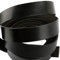 Bande en cuir synthétique DIY Cordon en cuir plat 20mm Largeur Ceinture Bricolage Accessoires (Noir)
