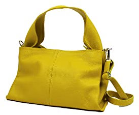 TETI BAG AGATHA Tasche aus echtem Leder gefüttert mit Baumwolle mit Handytaschen und Reißverschluss-Steuern.