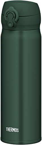 Thermos JNL-505 DG Vacuum Insulated Portable Mug, 0.5L (0.5 L), Dark Green, Easy to Clean and Easy to Clean, Lightweight Type, One Touch Open, Stainless Steel Bottle, Hot and Cold