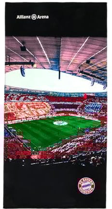 FC Bayern München Strandtuch I Handtuch I Badetuch I Arena I 180x90 cm I Fußball