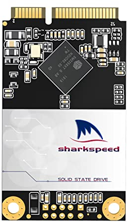 S SHARKSPEED SSD MSATA 500GB Disco Duro Interno de Estado sólido para PC y portátil,3D NAND Flash SATA III(500GB, MSATA)