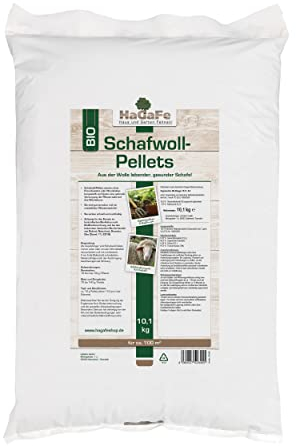 HaGaFe Bio Schafwoll Pellets organischer Naturdünger Universaldünger (10 kg (1 x 10 kg))