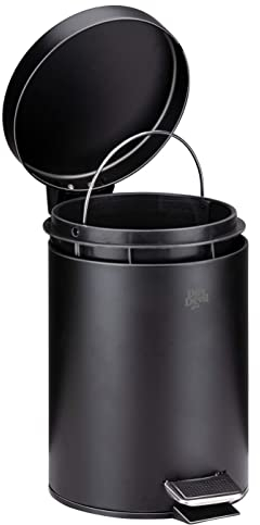 Dirt Devil Treteimer 3 Liter Badezimmer oder Toilette Herausnehmbares Innenfach Schwarz