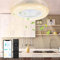 Lospitch Ventilatore da Soffitto con Illuminazione, 80W Ventilatore da soffitto a LED Dimmerabile con Telecomando App, 3 Light Color Change e 6 Velocità Della, Modalità Estiva e Invernale,φ55cm