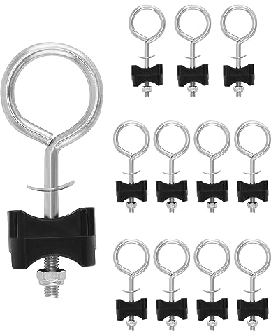 QWORK® Vis de Trampoline 12 pièces, pièces de Rechange pour Accessoires de Trampoline, adaptées à la Fixation de Trampolines