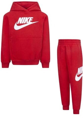 Nike Combinaison pour enfant Club Fleece Rouge Code 86L135-U10, rouge/blanc, 5-6 ans