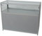 goodsforbusiness Glas Thekenvitrine mit LED-Beleuchtung und Unterschrank B120xH94xT50cm, Verkaufsvitrine Aluminium grau, Ladentheke 3 Ebenen,