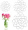 NQEUEPN 3 Stück Blumenfrosch Deckel, Blumenfrosch-Edelstahldeckel Metall Blumeneinsatzdeckel Blumenarrangementhalter Blumen-Organizer für Pflanzenfixierung Vase Basteln (3 Größen)