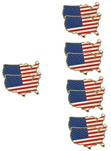 DECHOUS 10 Pcs Fridge Italian Decor American Flag Decal American Flag Usa Kitchen Cabinet Decor Refrigerator Magnets Stickers Magnetic Fridge Map Decorations Metal