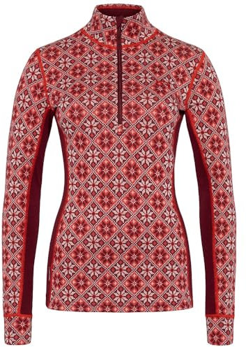 Kari Traa Damen Rose Half-Zip burgundy red L