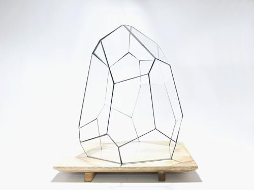 urbanjngl - Geometrisches Terrarium Stellar - Vivarium aus Glas, wasserfest, 27x27x36 cm, ideal für Pflanzen und Dekoration, modernes Design für Ihr Zuhause.