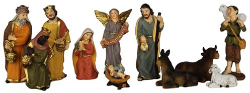 ZICOM Krippenfigurenset Hebron barock ca. 9cm 12-TLG. Polyresin handbemalt