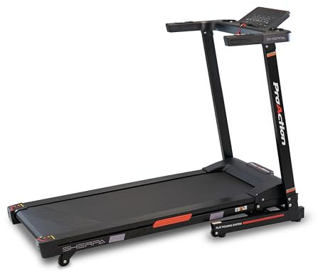 BH Fitness Sherpa Run Laufband, faltbar, Bluetooth FTMS, 12 Programme, Lauffläche 120 x 42 cm, LED-Monitor, maximale Geschwindigkeit 14 km/h, Neigung 15 Stufen