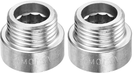 YOKIVE 2 Pcs Shower Head Extension Arm, G1/2 Male to Female Thread Pipe Fitting Coupler, Great for Plumbing, Swimming Pool (Silver, 20-mm)